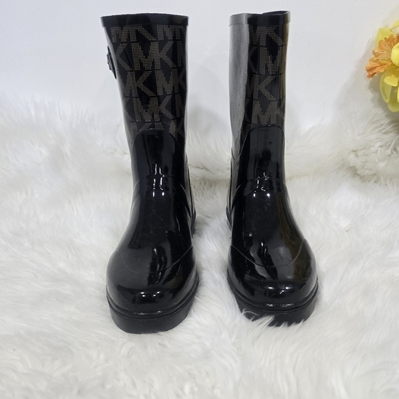 Michael Kors Tall Rain Boots Size 10 - Picture 5 of 14